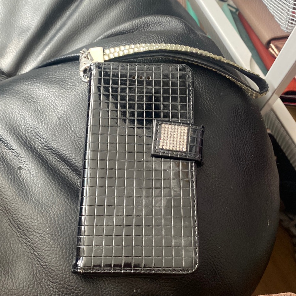 iPhone 6 black bling case